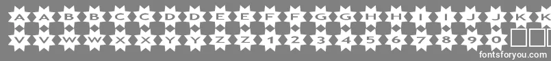 asstars3 Font – White Fonts on Gray Background