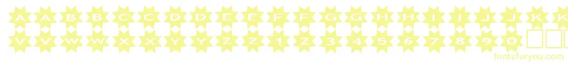 フォントasstars3 – 黄色のフォント