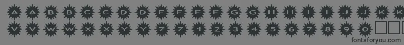 assunshine Font – Black Fonts on Gray Background