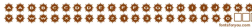 Шрифт assunshine – коричневые шрифты на белом фоне
