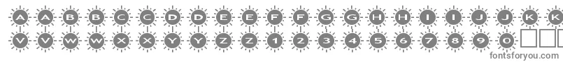 assunshine2-fontti – harmaat kirjasimet valkoisella taustalla