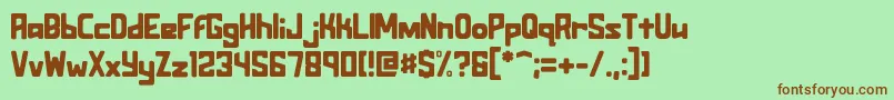 Assurant Standard Font – Brown Fonts on Green Background