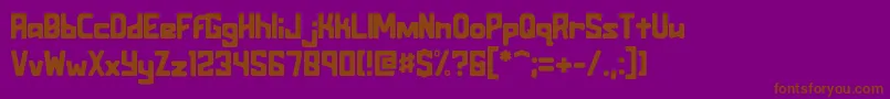 Assurant Standard Font – Brown Fonts on Purple Background