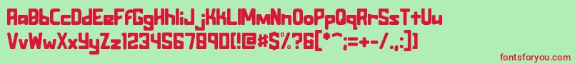 Assurant Standard Font – Red Fonts on Green Background