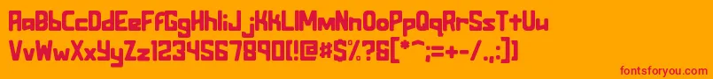 Assurant Standard Font – Red Fonts on Orange Background