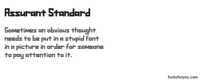 Обзор шрифта Assurant Standard