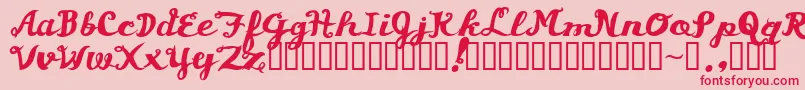 Asswipe Font – Red Fonts on Pink Background