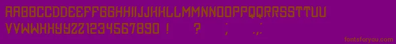 Assyrian Font – Brown Fonts on Purple Background