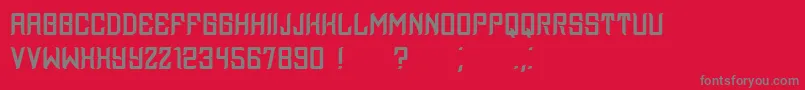 Assyrian Font – Gray Fonts on Red Background