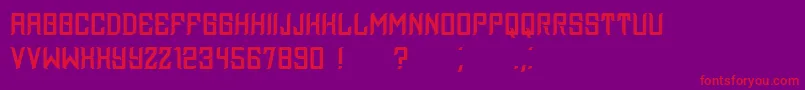 Assyrian Font – Red Fonts on Purple Background