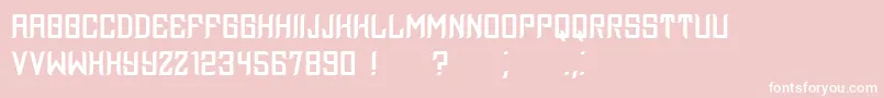 Assyrian Font – White Fonts on Pink Background
