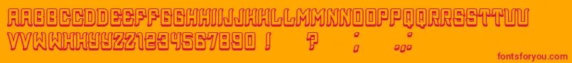 Assyrian3D Font – Red Fonts on Orange Background