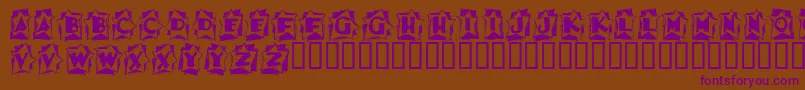 ASTAB    Font – Purple Fonts on Brown Background