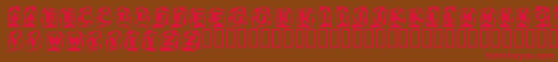 ASTAB    Font – Red Fonts on Brown Background