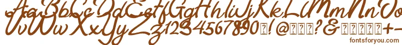 Fonte Astania Script – fontes marrons