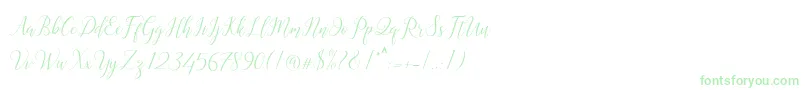 Astereiska-Schriftart – Grüne Schriften
