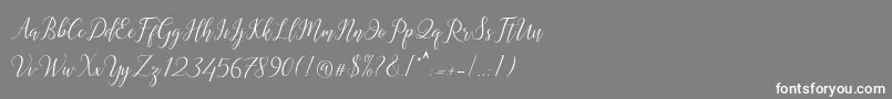 Astereiska Font – White Fonts on Gray Background