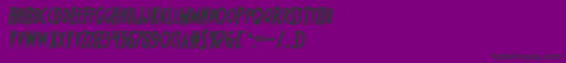 Más sobre la fuente Wolfsbane2iisemiital fuente Wolfsbane2iisemiital – Fuentes Negras Sobre Fondo Morado