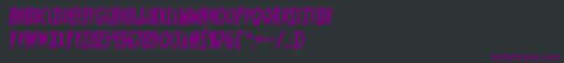 Шрифт Wolfsbane2iisemiital – фиолетовые шрифты на чёрном фоне