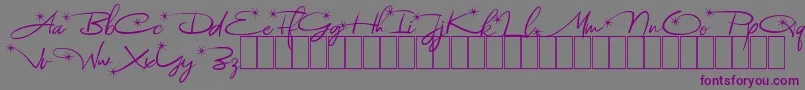 Astoria Demo Font – Purple Fonts on Gray Background