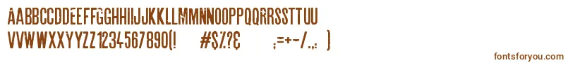 Weitere Informationen zur Astounding news-Schriftart Astounding news-Schriftart – Braune Schriften