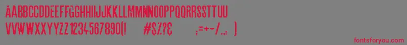 フォントAstounding news – 赤い文字の灰色の背景