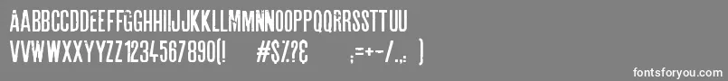 フォントAstounding news – 灰色の背景に白い文字