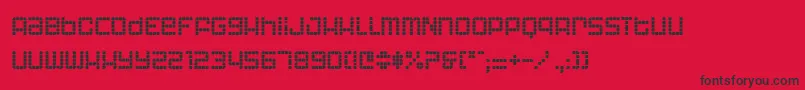 ASTRI    Font – Black Fonts on Red Background