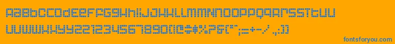 ASTRI    Font – Blue Fonts on Orange Background