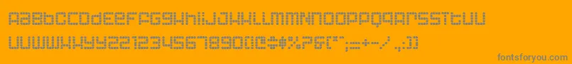 ASTRI    Font – Gray Fonts on Orange Background