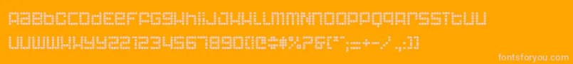 ASTRI    Font – Pink Fonts on Orange Background