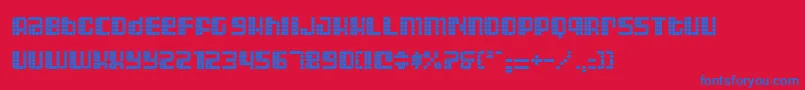 ASTRII   Font – Blue Fonts on Red Background