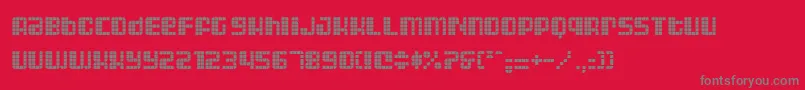 ASTRII   Font – Gray Fonts on Red Background