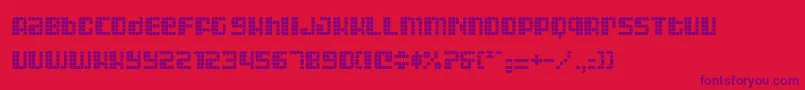 ASTRII   Font – Purple Fonts on Red Background