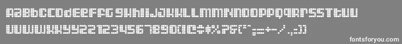 フォントASTRII   – 灰色の背景に白い文字