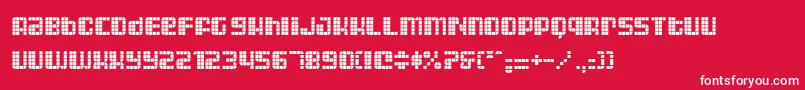 ASTRII   Font – White Fonts on Red Background