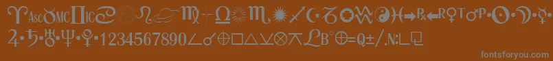 More about ASTRO Font ASTRO Font – Gray Fonts on Brown Background