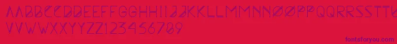 Astrobia Font – Purple Fonts on Red Background