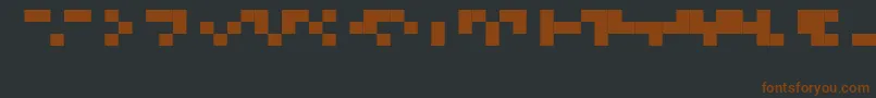 Шрифт ArialAlternativeSymbol – коричневые шрифты на чёрном фоне