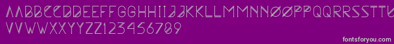 Astrobia Font – Green Fonts on Purple Background