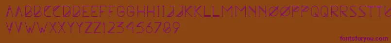Astrobia Font – Purple Fonts on Brown Background