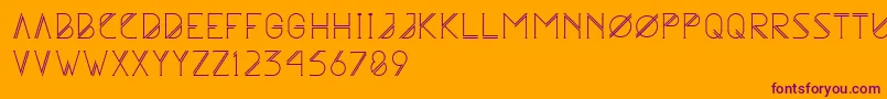 Astrobia-fontti – violetit fontit oranssilla taustalla