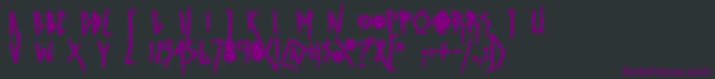 fuente ASTRODRAMATIC – Fuentes Moradas Sobre Fondo Negro