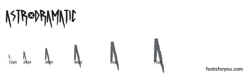 ASTRODRAMATIC (120141) Font Sizes