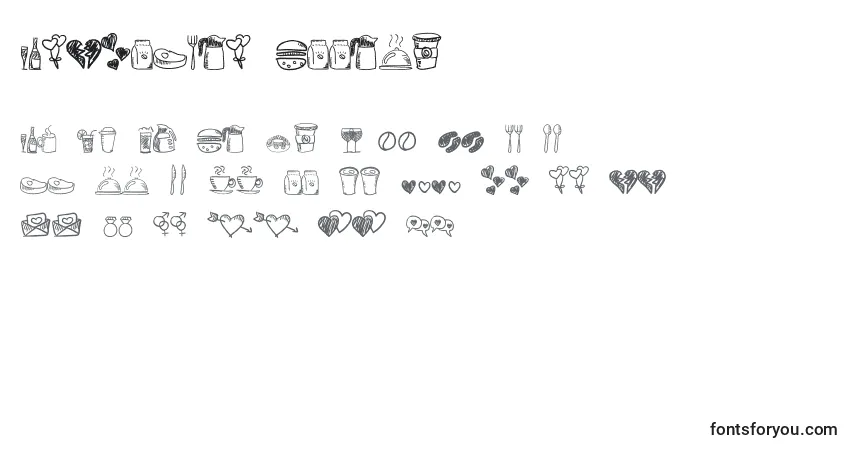 Schriftart Astrokids Doodle – Alphabet, Zahlen, spezielle Symbole