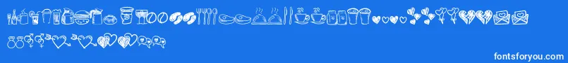 Weitere Informationen zur Astrokids Doodle-Schriftart Astrokids Doodle-Schriftart – Weiße Schriften auf blauem Hintergrund