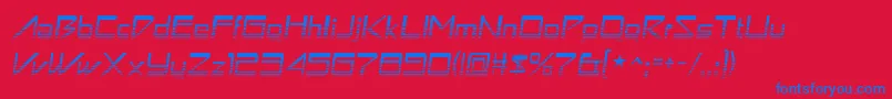 astron boy video Font – Blue Fonts on Red Background