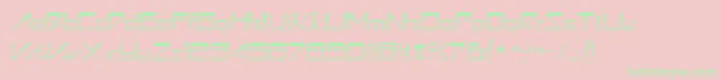 astron boy video Font – Green Fonts on Pink Background