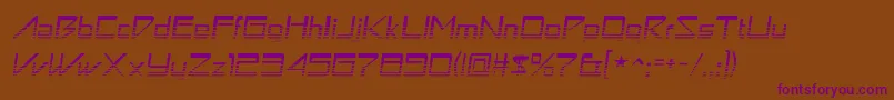 astron boy video Font – Purple Fonts on Brown Background