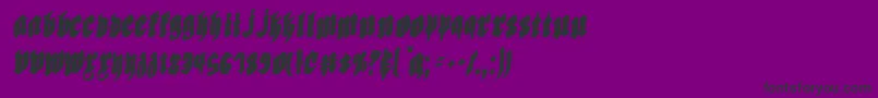 Biergartenric Font – Black Fonts on Purple Background